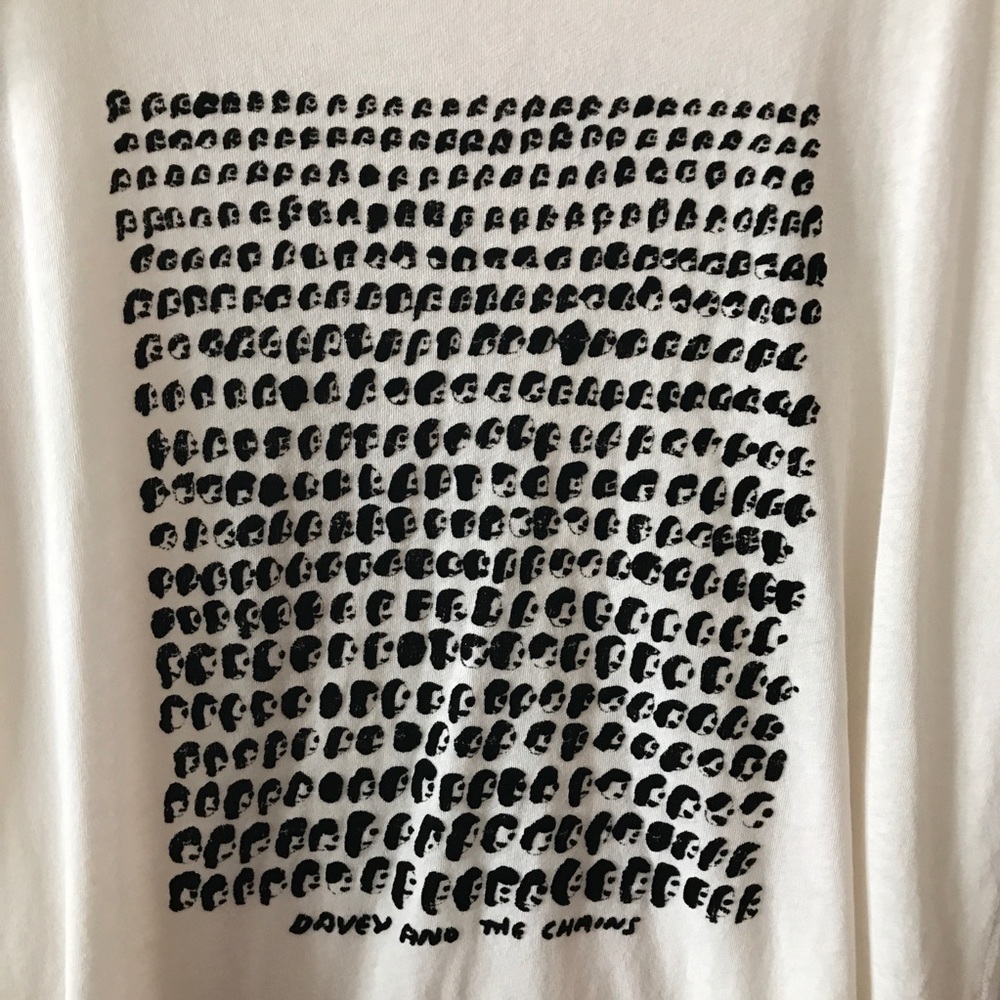 Free People Davey & The Chains Oversized Tee Sz S - Picture 4 of 6